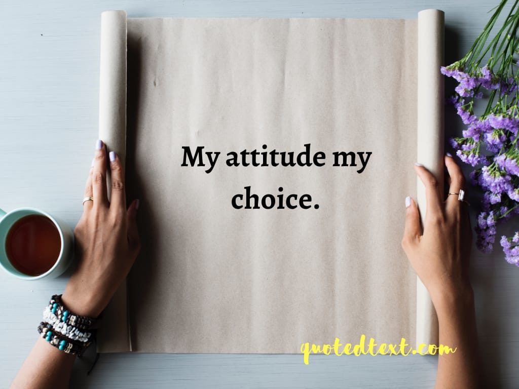 my attitude my choice