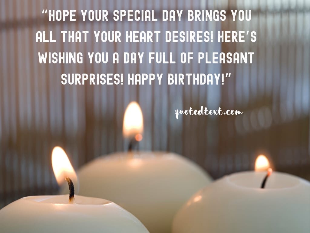 birthday and surprise messages