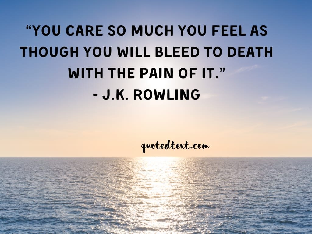 J.K Rowling quotes on pain and death