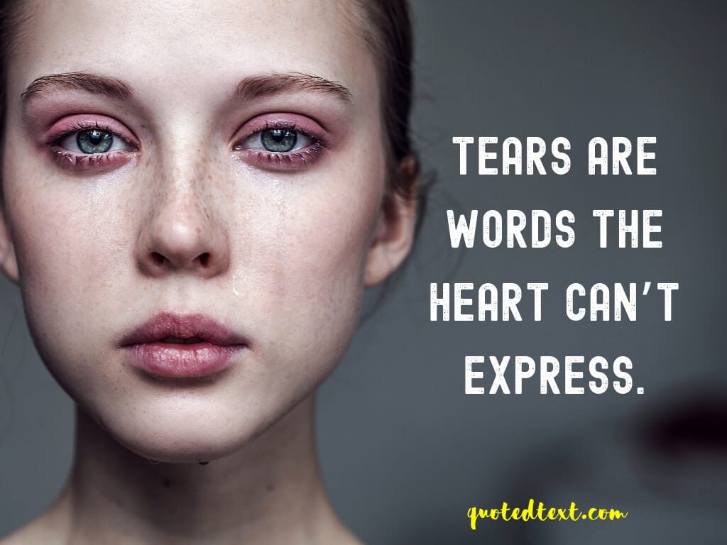 tears and words sad status