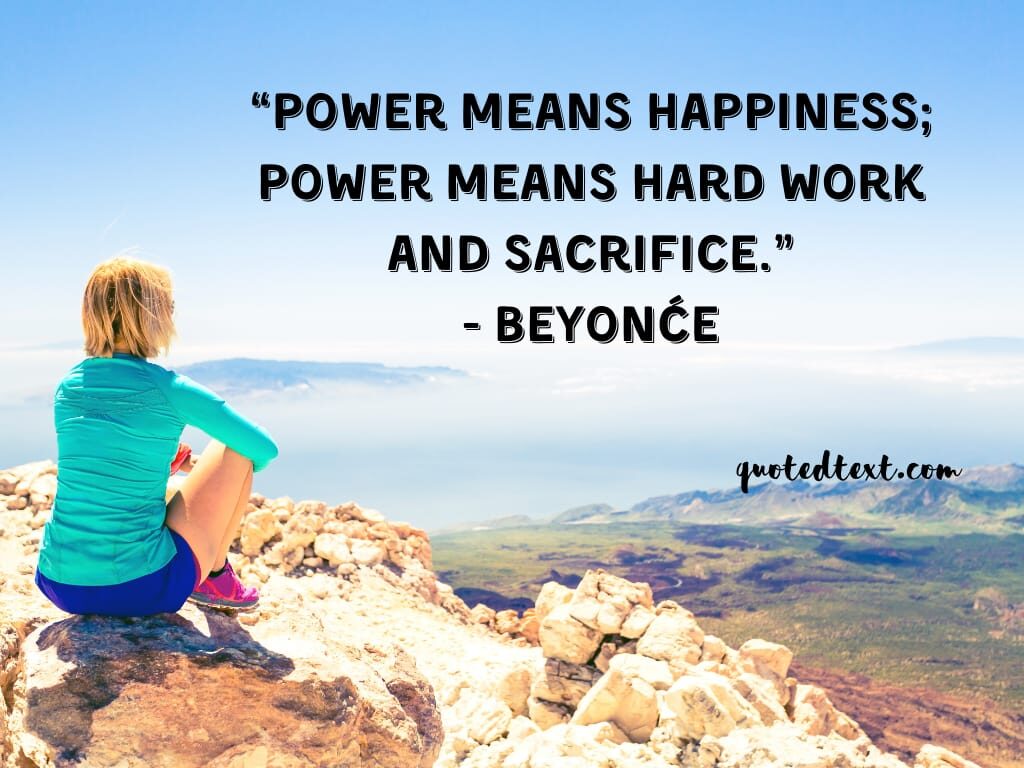 beyonce quotes on power