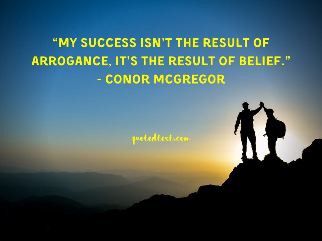 conor mcgregor quotes on success
