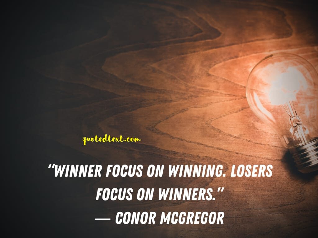 conor mcgregor quotes on winning