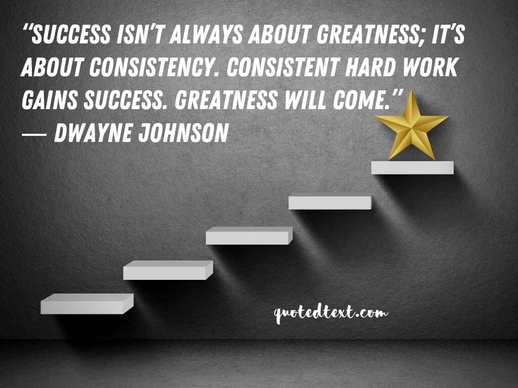 Dwayne johnson quotes on success