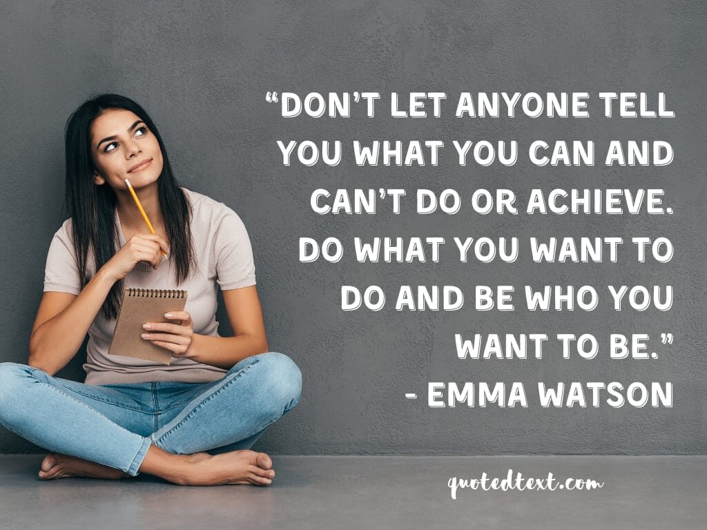 emma watson quotes on be you
