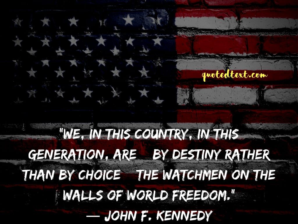 john f. kennedy quotes on country