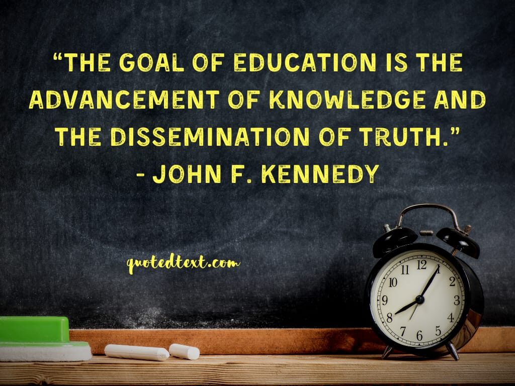 john f. kennedy quotes on education