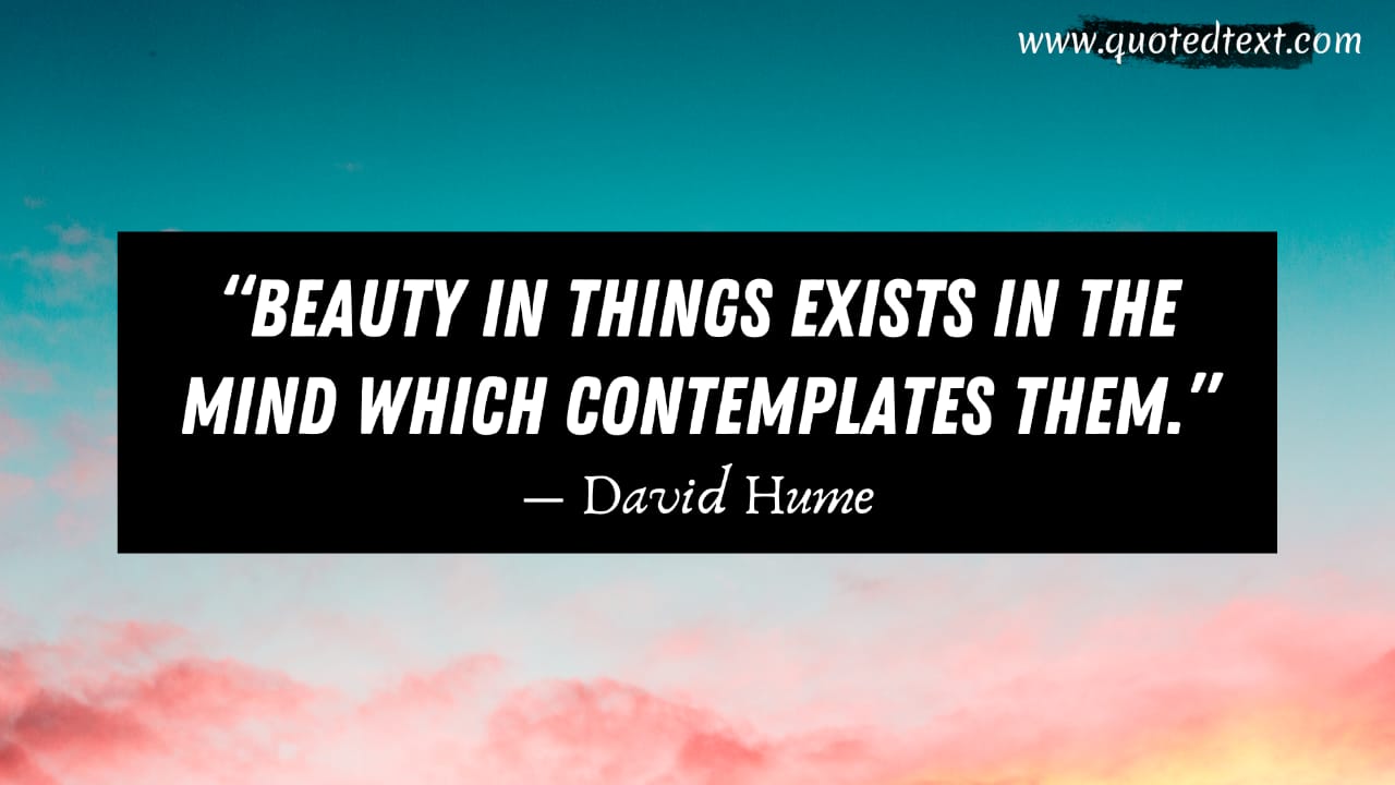 David Hume quotes on beauty