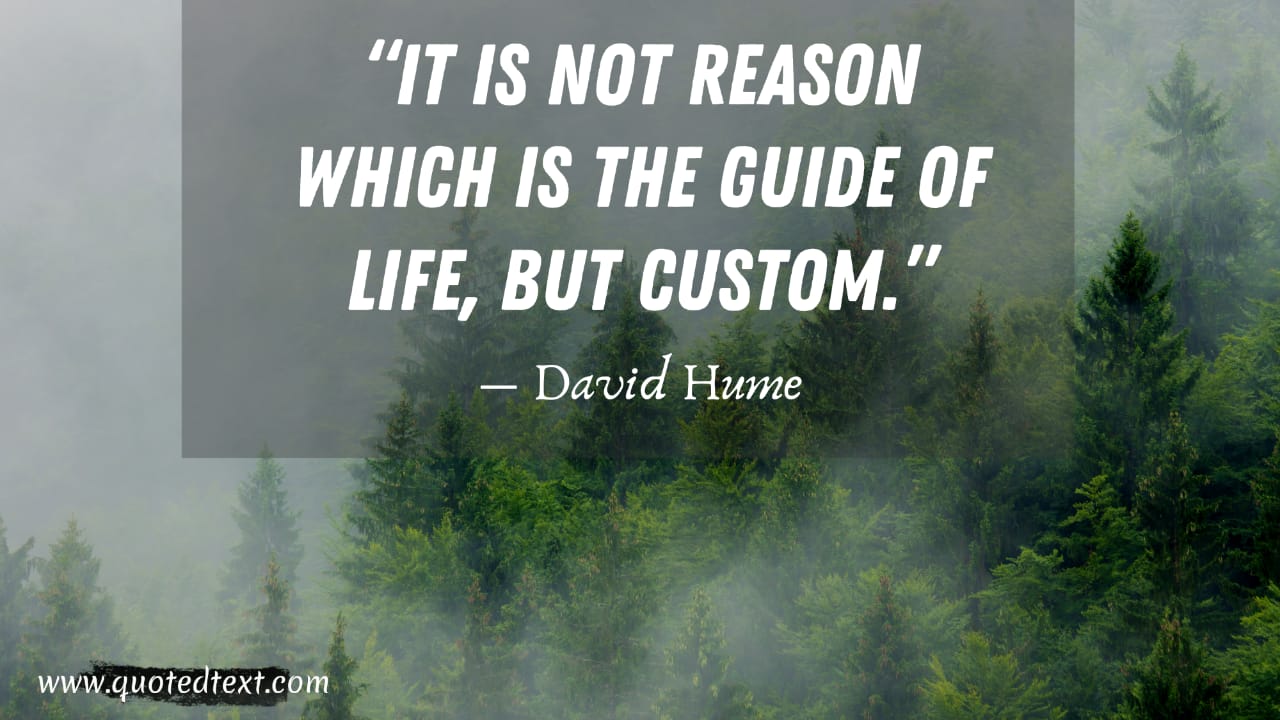 David Hume quotes on life