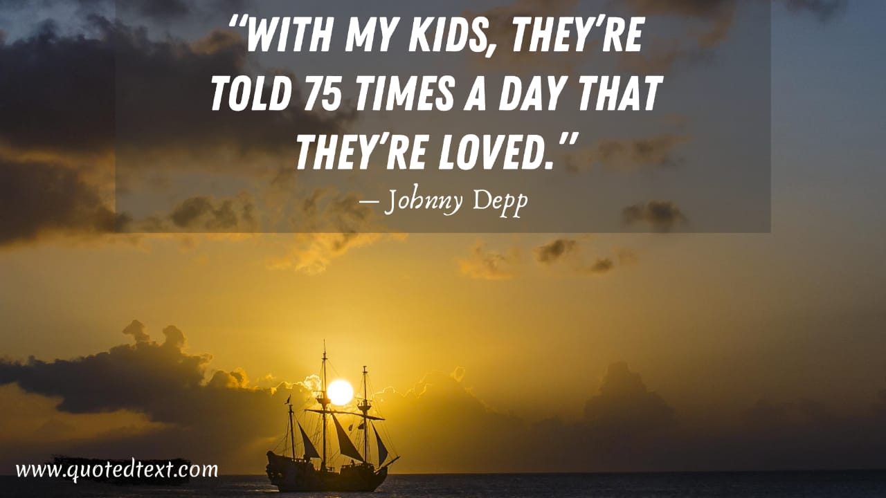 Johnny Depp quotes on kids