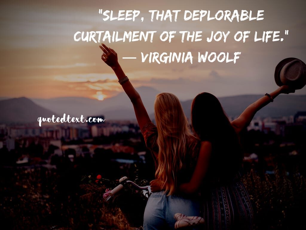 Virginia Woolf quotes on sleep