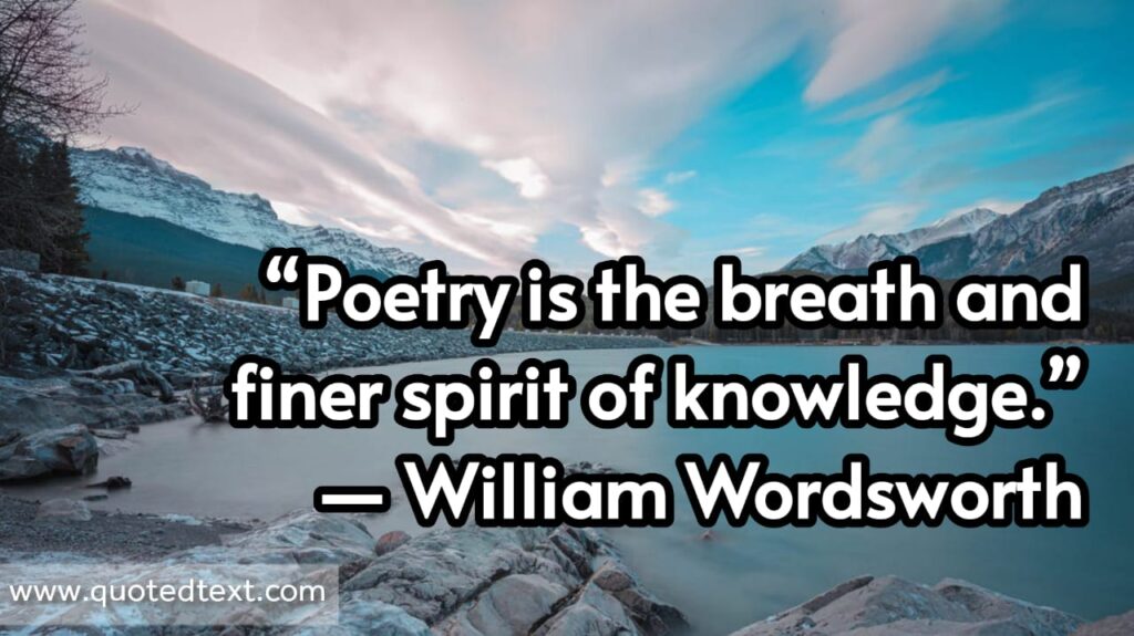 William Wordsworth quotes on knowledge