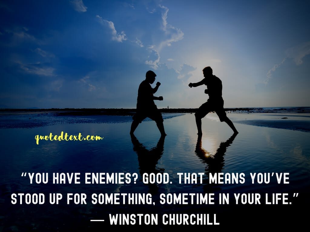 Winston Churchill quotes on enemies