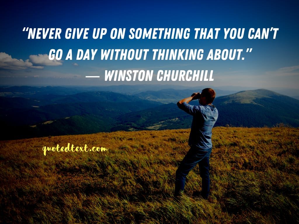 Winston Churchill quotes on never give up