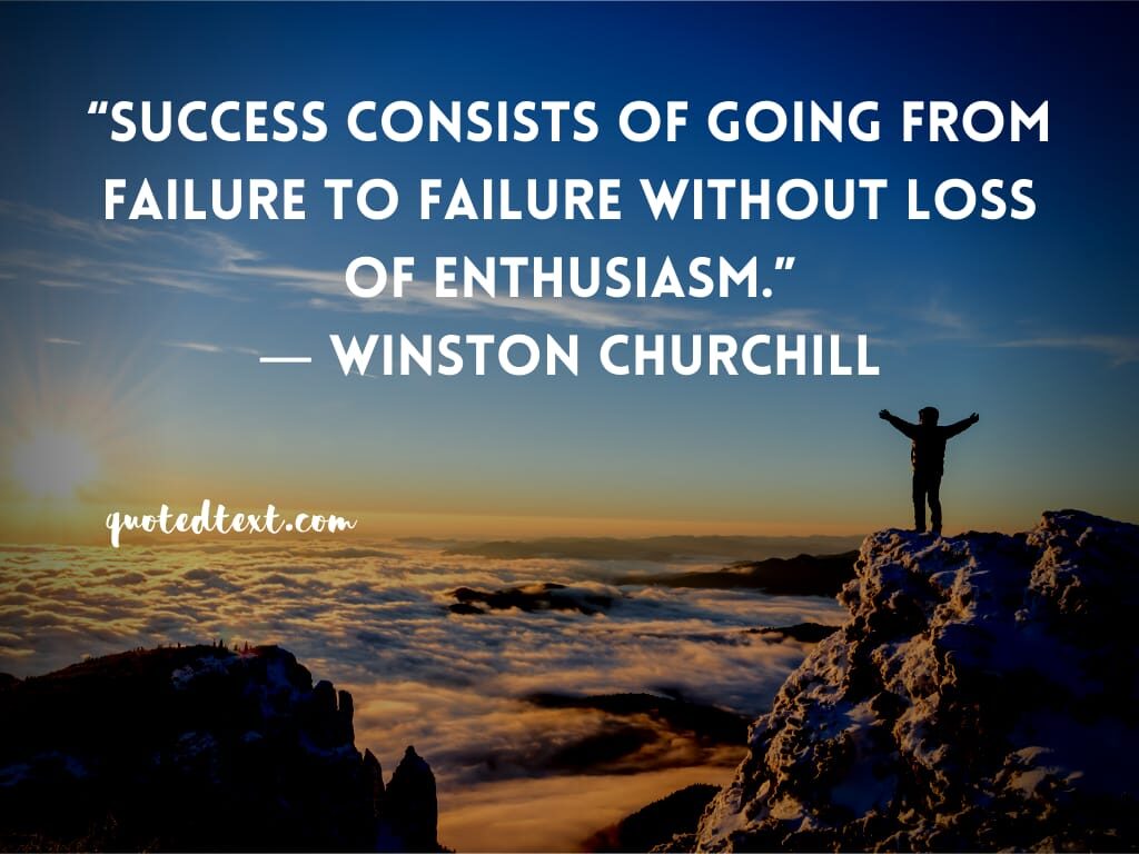 Winston Churchill quotes on success