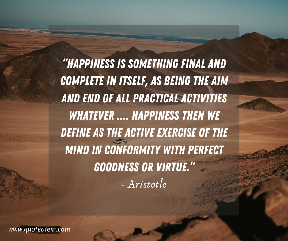 Aristotle quotes on happiness