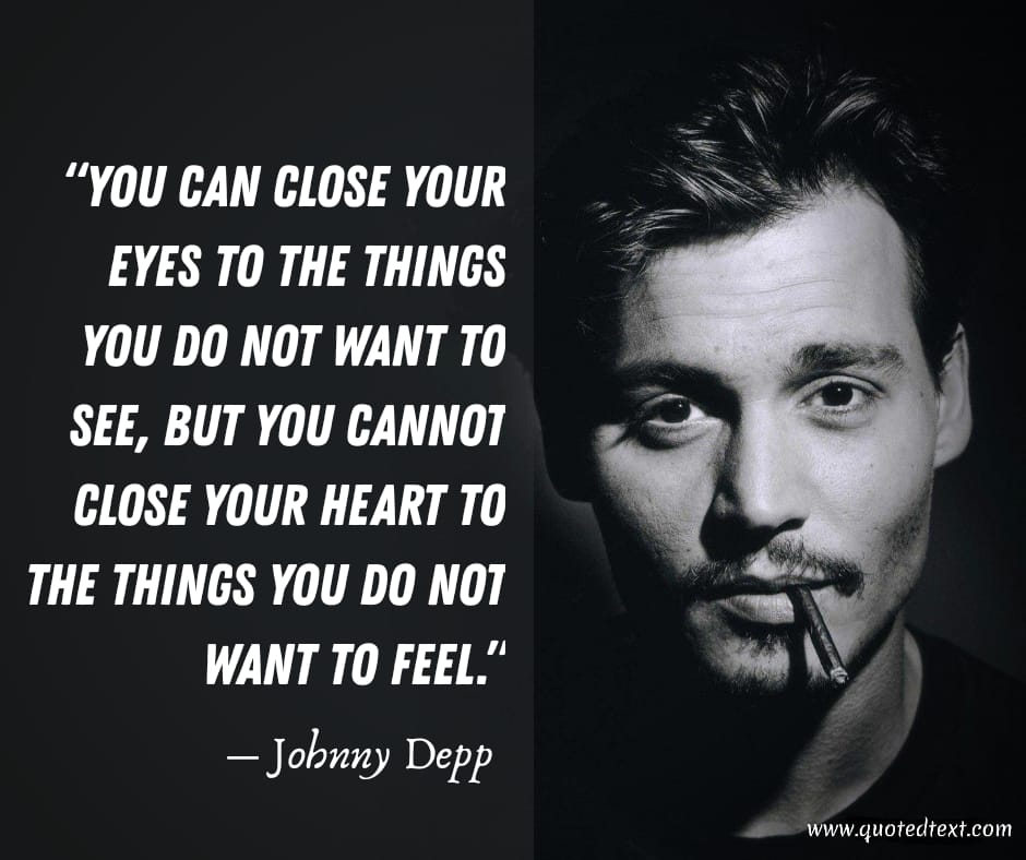 Johnny depp quotes on love