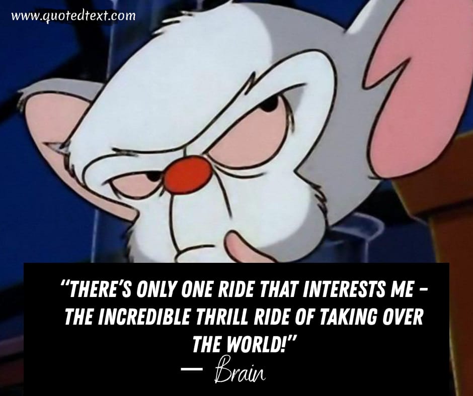 Pinky and the Brain quotes on living life