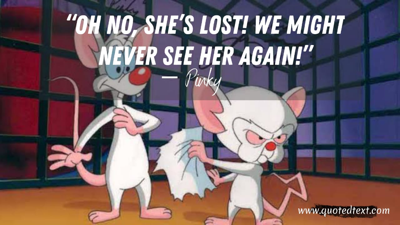 Pinky and the Brain quotes on emotions
