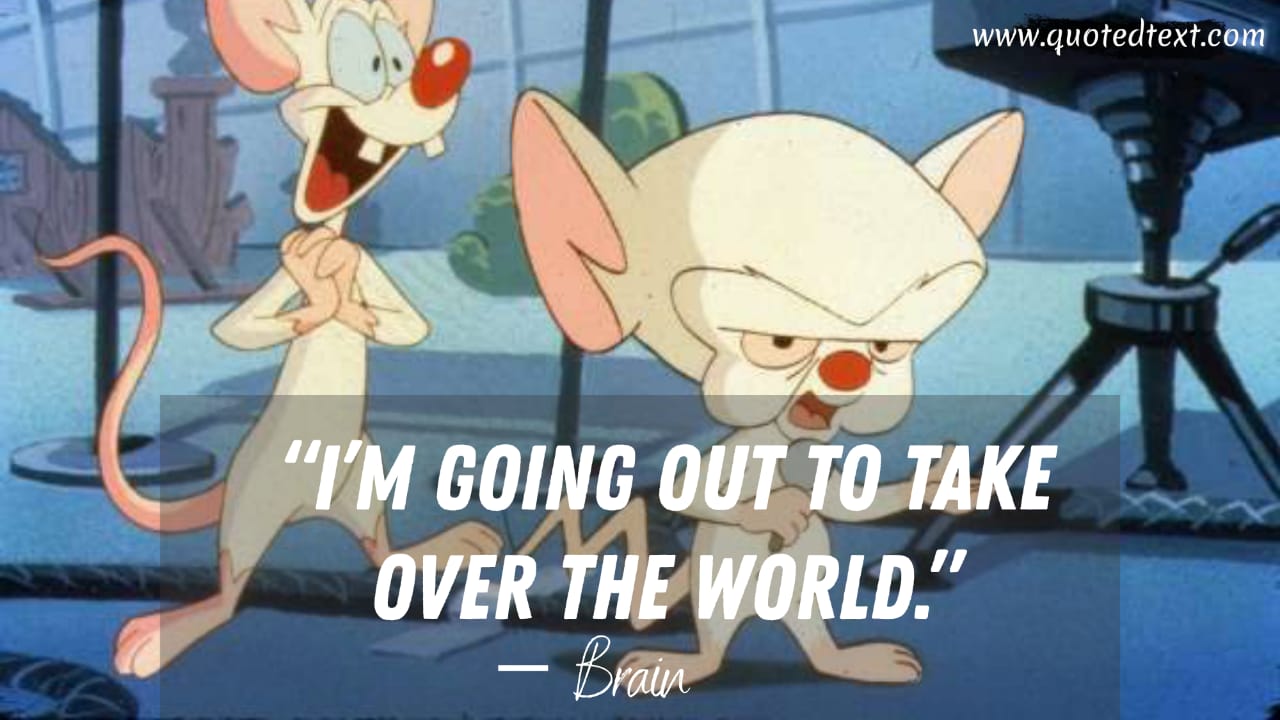 Pinky and the Brain quotes by brain
