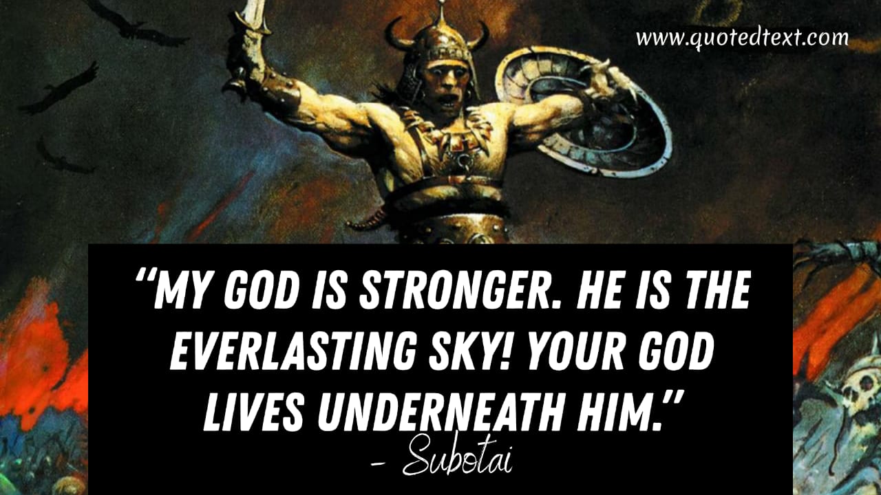 Conan the Barbarian quotes on God