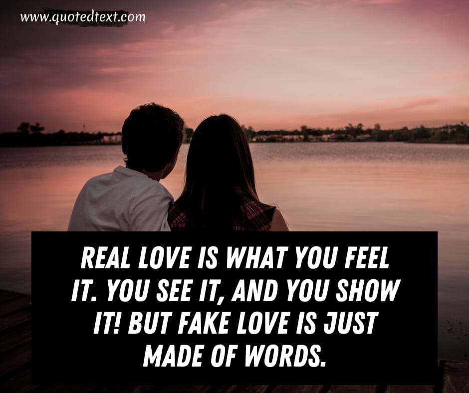New Fake Love Quotes