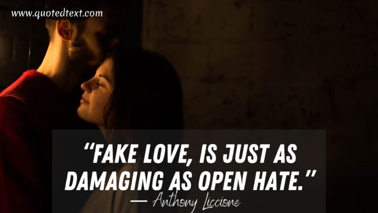 43+ Best Fake Love Quotes - QuotedText